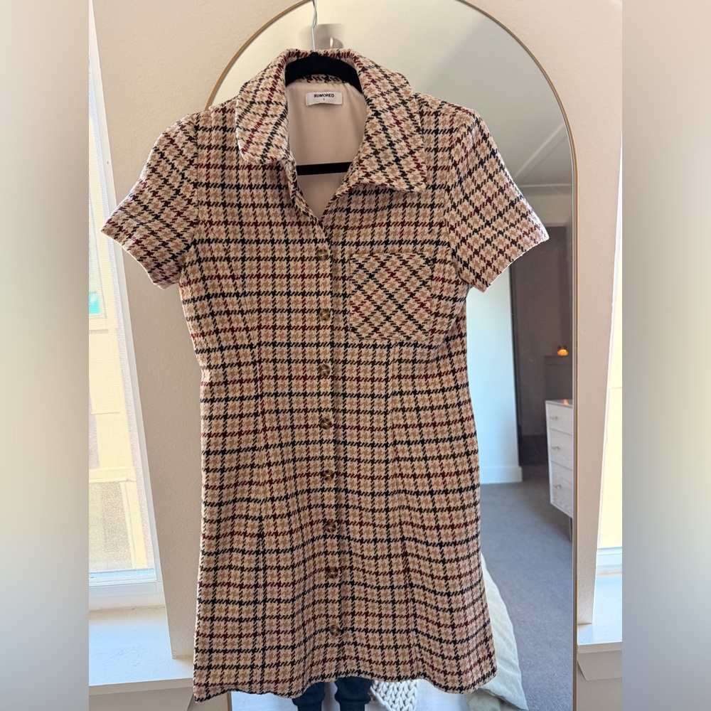 Rumored Notting Hill Tweed Mini Dress